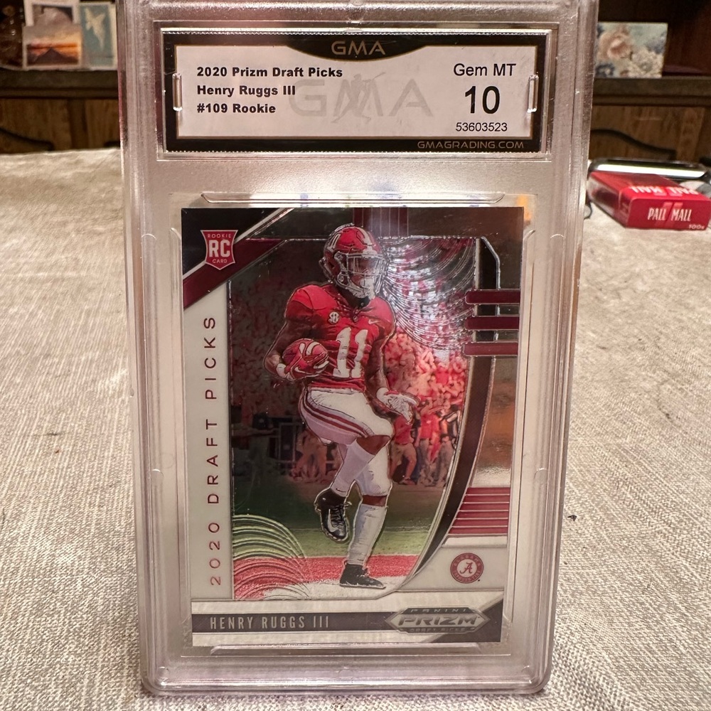 Selling a graded Henry Ruggs 2020 Draft Picks. Graded by GMA. Graded 10.